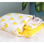 Sac de couchage chaud pour animaux de compagnie, lit japonais pour chat, accent de chien, coussin avec ... Sac de couchage chaud pour animaux de compagnie, lit japonais pour chat, accent de chien, coussin avec ...