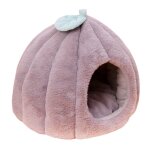 Sac de couchage chaud d'hiver en forme de citrouille pour chiot, animal de compagnie, chat, chien, peluche, ...