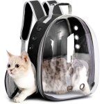 Sac a dos chat chien: sacs de voyage portable pour animaux de compagnie transparent capsule spatiale ...