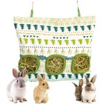 Sac a foin suspendu, ratelier foin lapin, filet a foin, accessoire foin, station de nourriture pour cochon ...