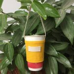 Sac fourre - tout pour boissons, tasse, pochette portefeuille, support isol pour le lait, le th, le ...