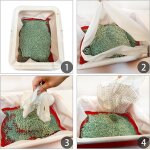 Sacs de liti�re pour chat, doublure de bac a liti�re rapide avec cordon de serrage, coussin de nettoyage ...