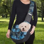 Sac a main de transport pour chiot, sac a bandouli�re simple, confortable, pour voyage en plein air, ...