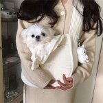 Sac a main de voyage en toile pour animaux domestiques, fourre - tout de voyage en plein air, a bandouli�re, ...