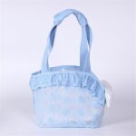 Sac a provisions en maille de dentelle a double couche pour chat, sac de sortie portable, respirant et ...