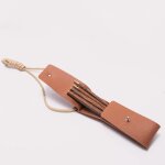 Sac de rangement pour baguettes, sac a cordon en faux cuir, pochette premium pour fourchette