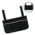 Sac de rangement lat�ral pour fauteuil roulant le noir