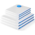 Sac rangement sous vide aspirateur - lot de 6 unites3 ut 120x80 cm + 3 ut 100x80 cmsacs de rangement ...