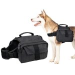 Sac de selle pour chien voyage camping randonne sac a dos sac a dos noir taille m