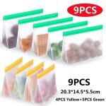 Sac en silicone rutilisable conglateur stand up sac sac de rangement en silicone etanche top organisateur ...