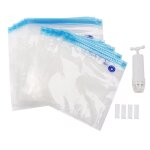 Sacs sous vide electriques r�utilisables, 15 paquets, stockage des aliments sous vide electrique, economiseur ...