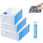 Sac sous vide vetement aspirateur 11 pcs set (with pump), housse de rangement sous vide save 80% wardrobe ...