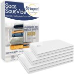 Sac sous vide vetement aspirateur 6 pi�ces 2xl 100x80 2l 80x60 2s 60x40 - sac de rangement sous vide ...