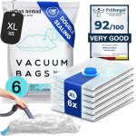 Sac sous vide vetement aspirateur lot de 6 xl - sacs compression80% l'espace de stockage supplmentaire, ...