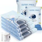 Sac sous vide vetement aspirateur, 8 pi�ces sac rangement sous vide aspirateur avec 2 pi�ces pompe, 2x ...