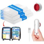 Sac sous vide vêtements aspirateur avec pompe usb, 6 sac rangement sous vide (2x 40x40cm, 2x 40x50cm, ... Sac sous vide vêtements aspirateur avec pompe usb, 6 sac rangement sous vide (2x 40x40cm, 2x 40x50cm, ...
