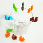 Sac a thé en silicone en forme d'écureuil, 5 pièces / lot, sacs a thé suspendus, support pour animaux ... Sac a thé en silicone en forme d'écureuil, 5 pièces / lot, sacs a thé suspendus, support pour animaux ...