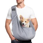 Sac de transport pour chien chat, r�glable sac a bandouli�re mains libres petit chien, pour chiens / ...