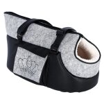 Sac de transport pour chien kerbl chiara tu mixte gris