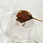 Sachets filtrants jetables pour caf�, 100 pi�ces, tasse de caf� goutte a goutte, sachets filtrants de ...