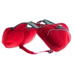 Sacoches harnais pour chien confort trek canirando 3 tailles, rouge