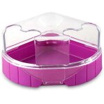 Salle de bain pour hamster - bac plastique - 2 ouvertures - sable et liti�re