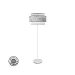 Salon pied 3p cameroun 1xe27 blanc / gris 160x40x40 cm