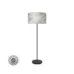 Salon de pieds moda 1xe27 noir / gris vague 163x40x40cm