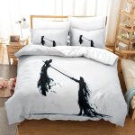 Samurai ensemble de literie pi��ces imprim�� en d, housse de couette en polycoton doux et confortable, ...