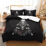 Samurai ensemble de literie pi��ces imprim�� en d, housse de couette en polycoton doux et confortable, ...