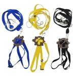 Sangle de laisse rglable en cuir pu pour animaux de compagnie, ulde contrle de plomb, ceinture de traction ...