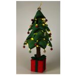 Sapin de no�l lumineux 25 leds cadeau 25x25x70cm