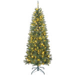 Sapin de no�l artificiel 180 cm, arbre de no�l fin avec 250 lumi�res blanches chaudes et multicolores, ...