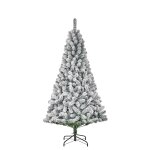 Sapin de no�l artificiel effet givre h230