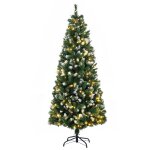 Sapin de no�l artificiel led 703 branches 30 pommes de pin h. 180 cm
