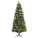 Sapin de no�l artificiel led 703 branches 30 pommes de pin h. 180 cm