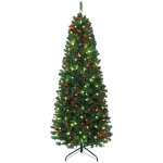 Sapin de no�l artificiel led h. 180 cm 899 branches t�l�commande 12 modes timer vert