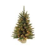 Sapin de no�l artificiel led avec toile de jute h60