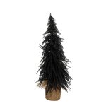 Sapin de no�l artificiel avec toile de jute noir h60