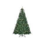 Sapin de no�l homcom, 700 led blanc chaud, 2154 branches, ignifuge, plastique / m�tal, 210 x 142 cm, ...