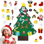 Sapin de no�l avec ornements amovibles en feutre diy d�coration de no�l