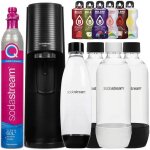 Saturateur eau gazeuse - sodastream - terra black - 4 bouteilles 1l - 1 cylindre co2 - 6 boissons bolero ...