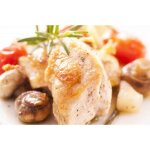 Sauté de volaille sauce cancoillotte et pommes de terre 300 gr Sauté de volaille sauce cancoillotte et pommes de terre 300 gr