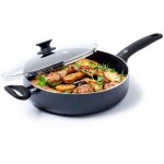 Sauteuse greenpan cambridge noir infinity 28cm + couvercle