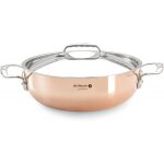 Sautoir bombe cuivre prima matera induction � + couvercle 28cm