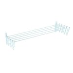 Sauvic schoir a linge extensible plastifi 100 cm - blanc