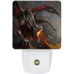 Scène fantastique chevalier intrépide combattant avec dragon danger fire veilleuses led enfichables du ... Scène fantastique chevalier intrépide combattant avec dragon danger fire veilleuses led enfichables du ...
