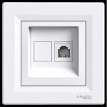 Schneider electric prise t�l�phonique rj11, blanc - eph4100121