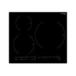Schneider scti6030ad table de cuisson  induction noir - 3 foyers