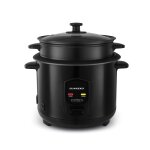 Schneider - souffle de riz - noir - cuiseur � riz 1, 8l - panier vapeur - maintien au chaud